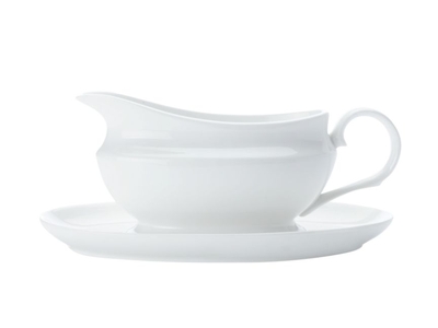 Maxwell & Williams White Basics Gravy Boat & Saucer 550 ml-maxwell-and-williams-What's Cooking Online Store