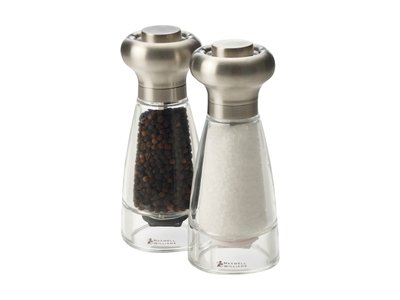 Maxwell & Williams Dynasty Stainless Steel Salt & Pepper Mill Set 16cm Gift Boxed-maxwell-and-williams-What's Cooking Online Store