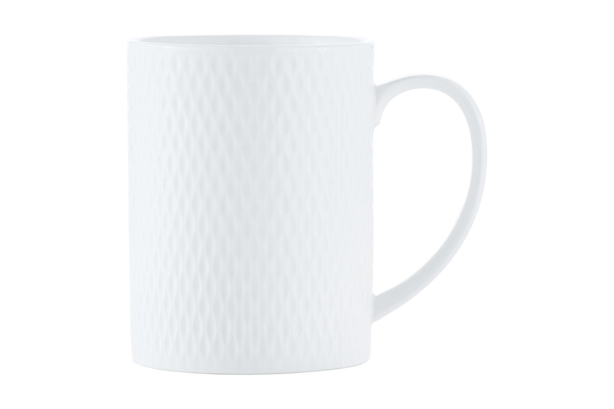 Maxwell & Williams White Basics Diamonds Straight Mug 400ML