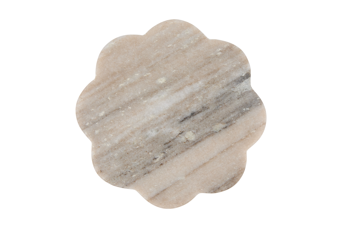 Maxwell & Williams Coaster Collective Scallop Marble Coaster 11.5cm Beige