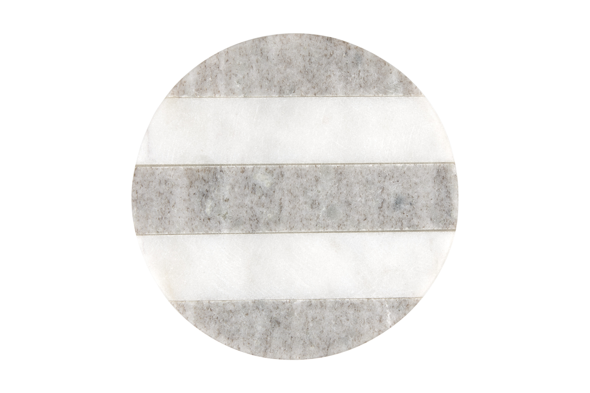 Maxwell & Williams Coaster Collective Round Marble Coaster 10cm Beige Stripe