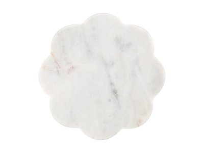 Maxwell & Williams Coaster Collective Scallop Marble Coaster 11.5cm White-maxwell-and-williams-What's Cooking Online Store