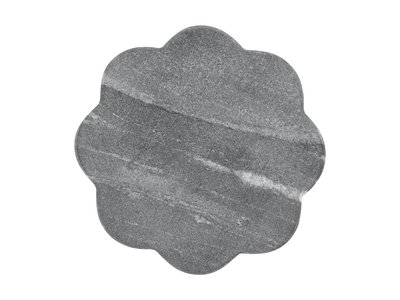 Maxwell & Williams Coaster Collective Scallop Marble Coaster 11.5cm Charcoal-maxwell-and-williams-What's Cooking Online Store