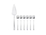 Maxwell & Williams Wayland Cake Server & Fork Set 7pc Gift Boxed