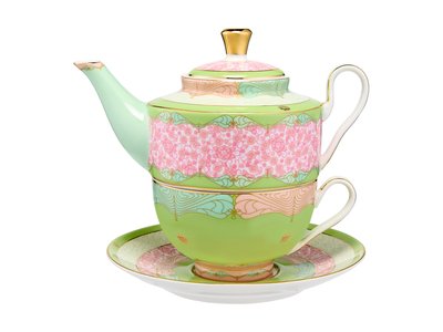 Maxwell & Williams Wicked Pink Goes Good With Green Tea for One With Infuser 380ML Elphaba Gift Boxed-maxwell-and-williams-What's Cooking Online Store