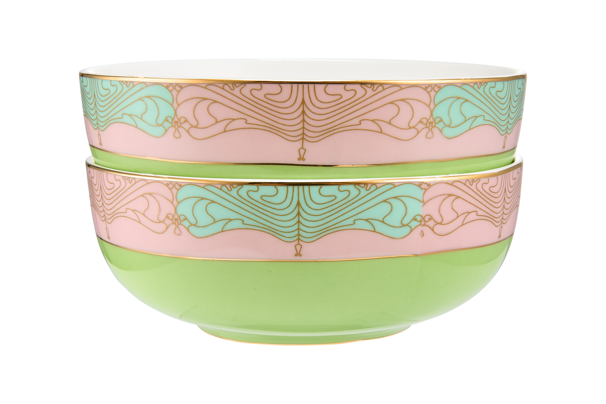 Maxwell & Williams Wicked Pink Goes Good With Green Bowl 12.5x5cm Set of 2 Elphaba Gift Boxed