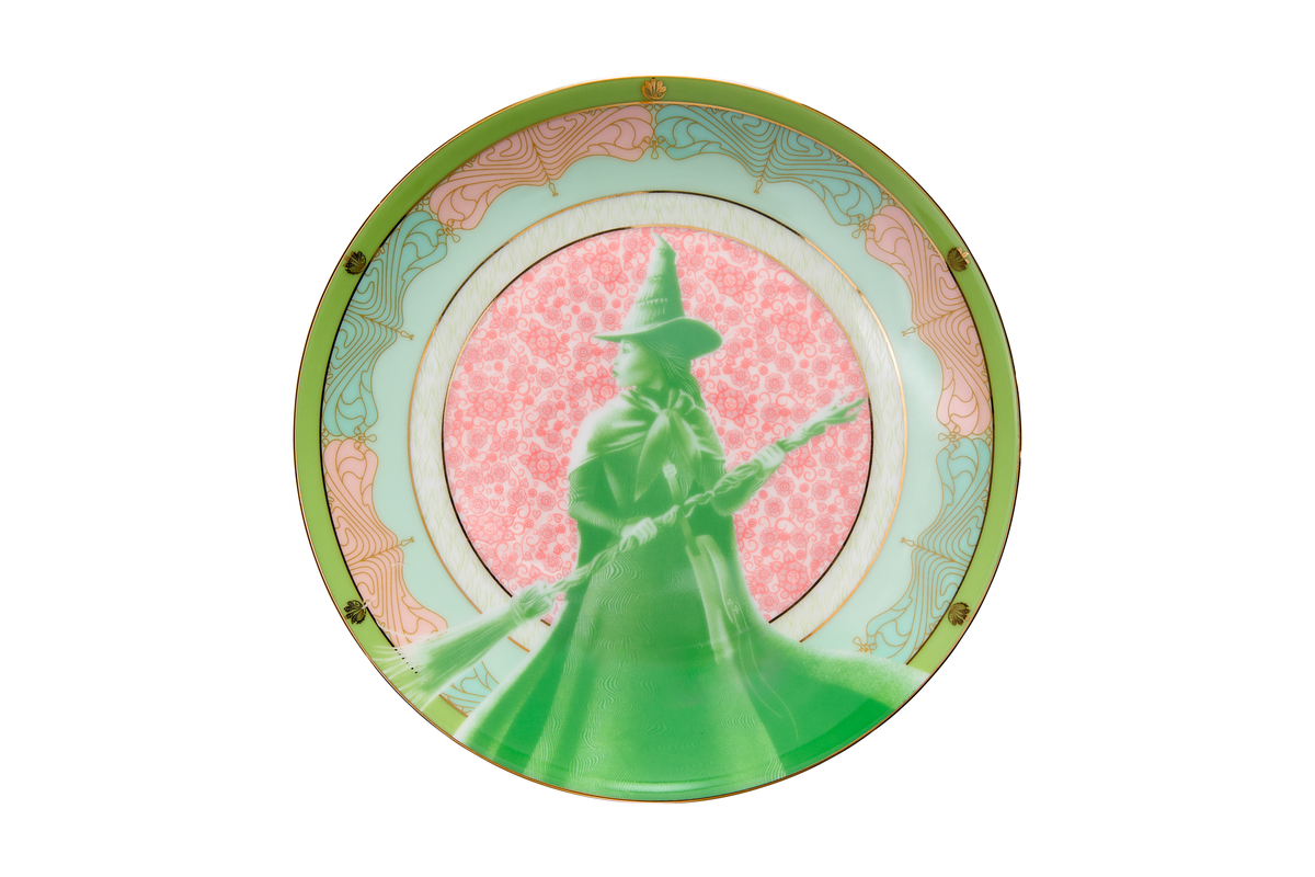 Maxwell & Williams Wicked Pink Goes Good With Green Coupe Plate 19.5cm Elphaba Gift Boxed