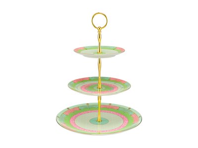 Maxwell & Williams Wicked Pink Goes Good With Green 3 Tiered Cake Stand Elphaba Gift Boxed-maxwell-and-williams-What's Cooking Online Store