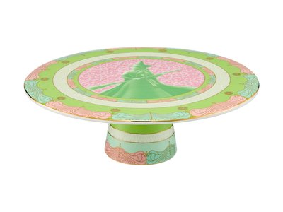 Maxwell & Williams Wicked Pink Goes Good With Green Footed Cake Stand 28cm Elphaba Gift Boxed-maxwell-and-williams-What's Cooking Online Store