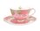 Maxwell & Williams Wicked Pink Goes Good With Green Footed Cup & Saucer 200ML Glinda Gift Boxed