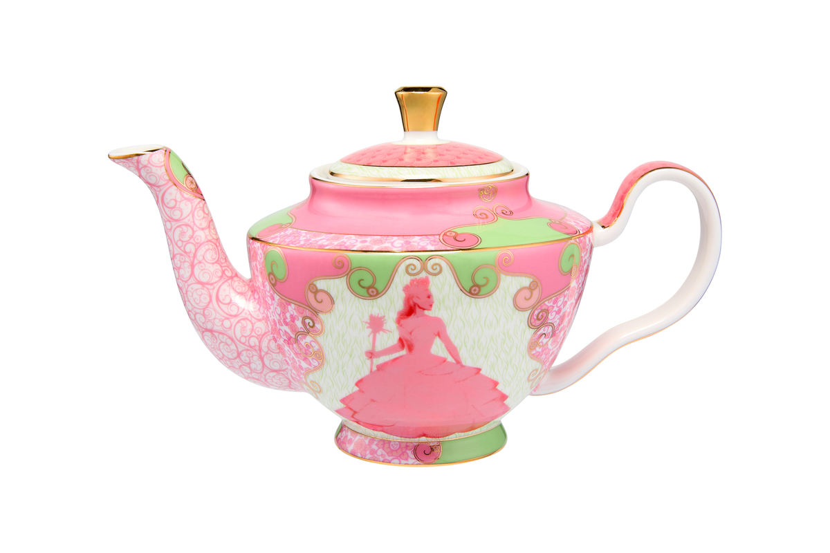 Maxwell & Williams Wicked Pink Goes Good With Green Teapot With Infuser 500ML Glinda Gift Boxed