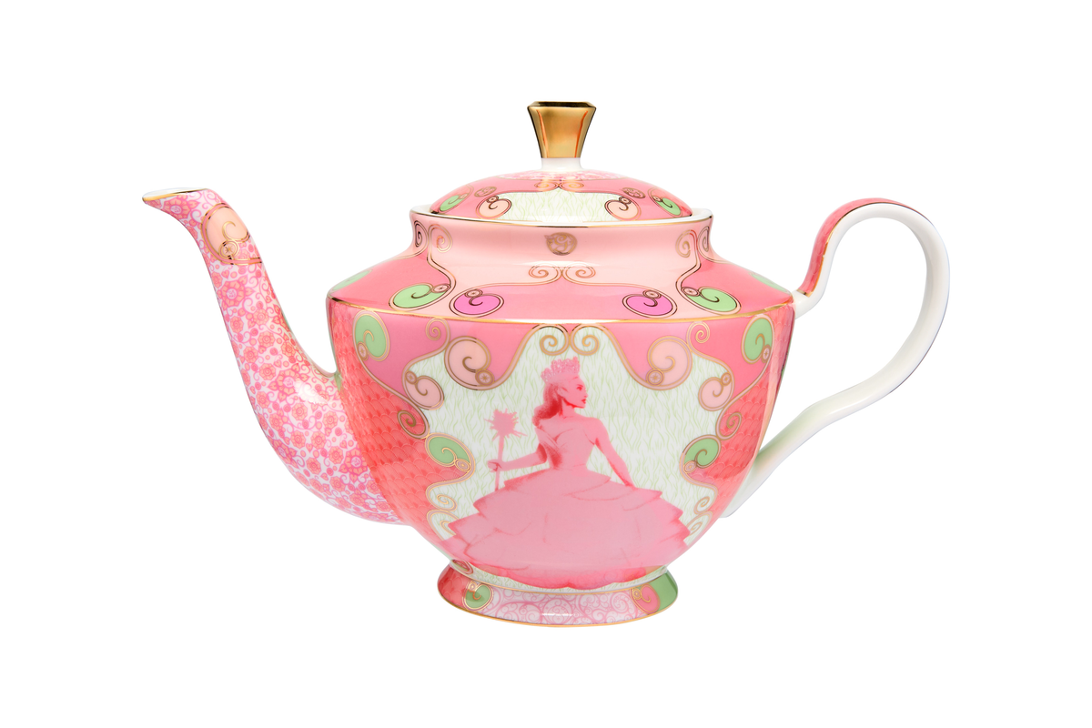 Maxwell & Williams Wicked Pink Goes Good With Green Teapot With Infuser 1L Glinda Gift Boxed