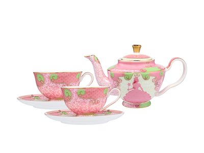 Maxwell & Williams Wicked Pink Goes Good With Green 5pc Tea Set Glinda Gift Boxed-maxwell-and-williams-What's Cooking Online Store