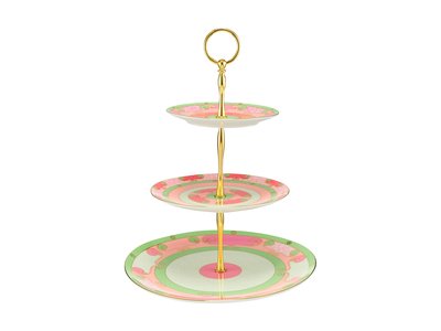 Maxwell & Williams Wicked Pink Goes Good With Green 3 Tiered Cake Stand Glinda Gift Boxed-maxwell-and-williams-What's Cooking Online Store