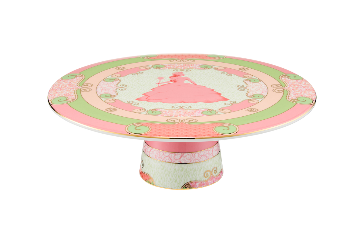 Maxwell & Williams Wicked Pink Goes Good With Green Footed Cake Stand 28cm Glinda Gift Boxed