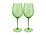 Maxwell & Williams Wicked Pink Goes Good With Green Ribbed Wine Glass Elphaba Set of 2 Gift Boxed