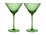 Maxwell & Williams Wicked Pink Goes Good With Green Ribbed Martini Glass Elphaba Set of 2 Gift Boxed