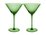 Maxwell & Williams Wicked Pink Goes Good With Green Ribbed Martini Glass Elphaba Set of 2 Gift Boxed