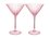 Maxwell & Williams Wicked Pink Goes Good With Green Ribbed Martini Glass Glinda Set of 2 Gift Boxed