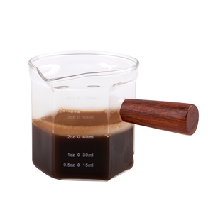 Casabarista Espresso Shot Glass with Wood Handle 120ml-casabarista-What's Cooking Online Store