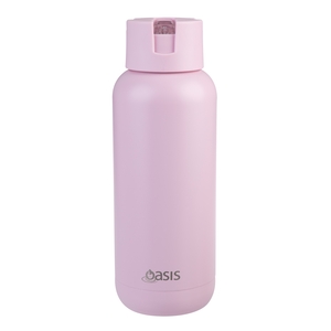 Oasis Stainless Steel Ceramic Moda Triple Wall Insulated Drink Bottle 1 Litre Pink Lemonade-oasis-What's Cooking Online Store