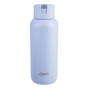 Oasis Stainless Steel Ceramic Moda Triple Wall Insulated Drink Bottle 1 Litre Periwinkle-oasis-What's Cooking Online Store