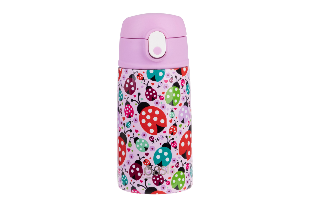 Oasis Kid's Drink Bottle with Sipper 400ml Lovely Ladybugs