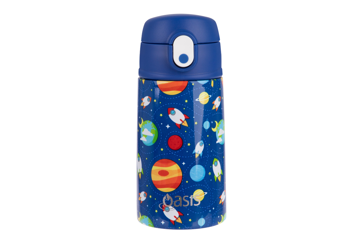 Oasis Kid's Drink Bottle with Sipper 400ml Outer Space