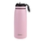 Oasis Stainless Steel Double Wall Insulated Sports Bottle with Sipper Straw 780ml Carnation