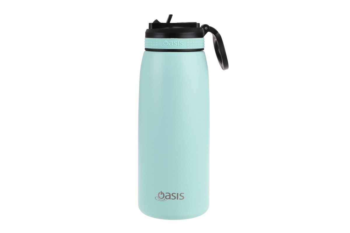 Oasis Stainless Steel Double Wall Insulated Sports Bottle with Sipper 780ml Mint