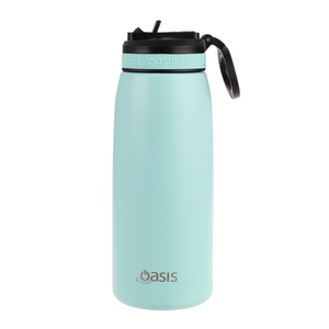 Oasis Stainless Steel Double Wall Insulated Sports Bottle with Sipper 780ml Mint-oasis-What's Cooking Online Store