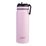 Oasis Stainless Steel Double Wall Challenger Bottle with Sipper Straw 550ml Carnation