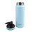 Oasis Stainless Steel Double Wall Challenger Bottle with Sipper Straw 550ml Island Blue