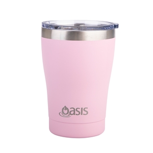 Oasis Stainless Steel Double Wall Insulated Travel Mug 350ml Carnation-oasis-What's Cooking Online Store