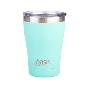 Oasis Stainless Steel Double Wall Insulated Travel Mug 350ml Mint-oasis-What's Cooking Online Store