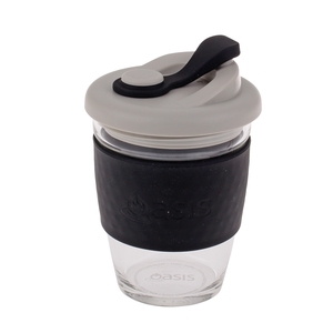 Oasis Glass Eco Cup 12oz 340ml Black-oasis-What's Cooking Online Store