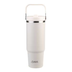 Oasis Stainless Steel Double Wall insulated Voyager Carry Tumbler 900Ml Alabaster-oasis-What's Cooking Online Store