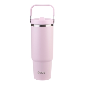 Oasis Stainless Steel Double Wall insulated Voyager Carry Tumbler 900Ml Pink Lemonade-oasis-What's Cooking Online Store