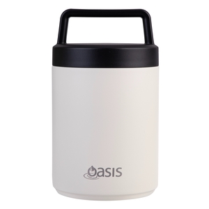 Oasis Stainless Steel Double Wall insulated Food Flask With  Handle 480Ml Alabaster-oasis-What's Cooking Online Store