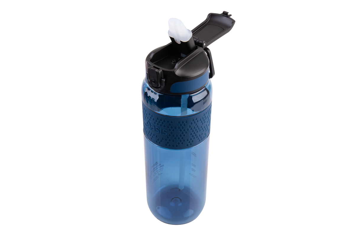 Oasis Sports Bottle With Sipper Straw 1L Blue Ocean