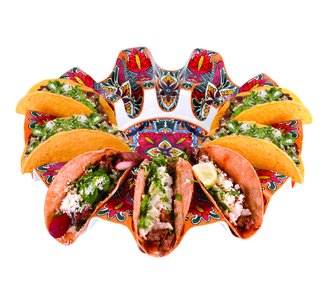 Prepara Taco Carousel-coloured-platters-What's Cooking Online Store