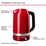 KitchenAid Kettle KEK1701 1.7L Kettle Empire Red