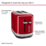 KitchenAid Toaster KMT 2109 2 Slice Empire Red