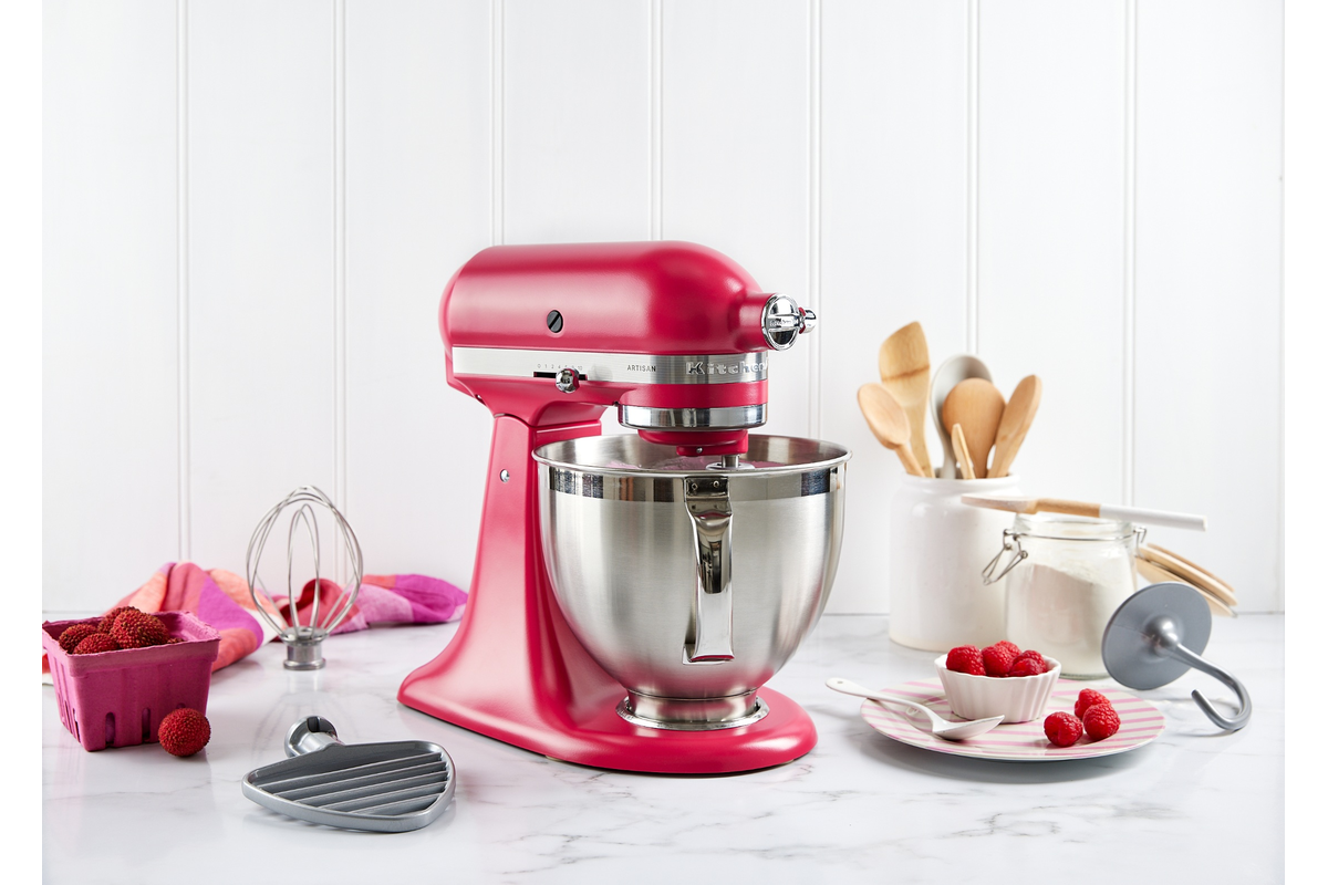 KitchenAid KSM195 Mixer & Accessories Hibiscus