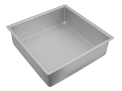 Bakemaster Silver Anodised Square Deep Cake Pan 30 x 10cm-bakemaster-What's Cooking Online Store