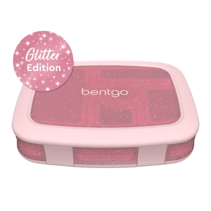 Bentgo Kid's Print Leak Proof Bento Lunch Box Petal Pink Glitter-bentgo-What's Cooking Online Store