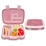 Bentgo Kid's Print Leak Proof Bento Lunch Box Petal Pink Glitter