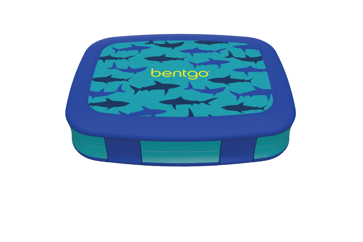 Bentgo Kid's Print Leak Proof Bento Lunch Box Sharks