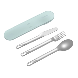 Bentgo Stainless Steel Travel Utensil Set Aqua-bentgo-What's Cooking Online Store