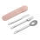 Bentgo Stainless Steel Travel Utensil Set Rose Gold